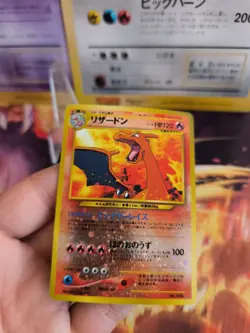 Pokemon Card Card Charizard Glurak Neo File Bind Promo Holo Japanese Exc-NM - Image 4