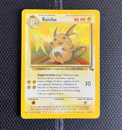 Pokemon Card Raichu 14/62 Fossil Rare Holo ITA Italian GOOD Card - Image 1