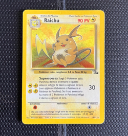 Pokemon Card Raichu 14/62 Fossil Rare Holo ITA Italian GOOD Card - Image 3