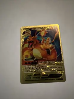 Pokémon Charizard V 522HP Gold Foil Fan Art Card SRL 07-03 - Image 1