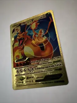 Pokémon Charizard V 522HP Gold Foil Fan Art Card SRL 07-03 - Image 3