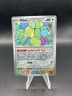 Ditto Reverse Holo NM 132/165 Scarlet & Violet 151 Pokemon Card - Image 3