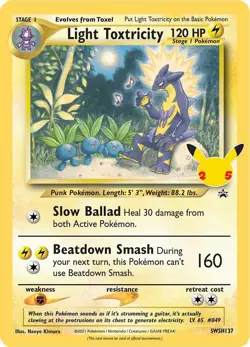 Light Toxtricity SWSH137 SWSH: Sword & Shield Promo Cards Holo - Image 1