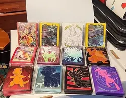 Lot of 12 SEALED Pokemon TCG Card Sleeve Packs - Image 1