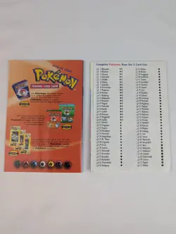 Pokemon Card Game Rulebook Version 3 And Card List 1999 - Image 10