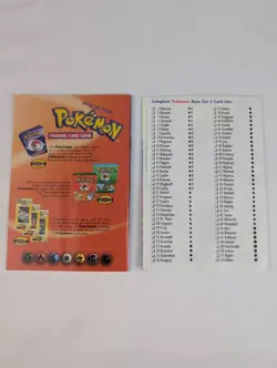 Pokemon Card Game Rulebook Version 3 And Card List 1999 - Image 4