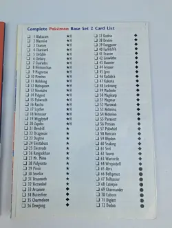 Pokemon Card Game Rulebook Version 3 And Card List 1999 - Image 6