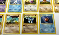 Lot of Vintage Shadowless Pokemon Trading Cards - Image 3