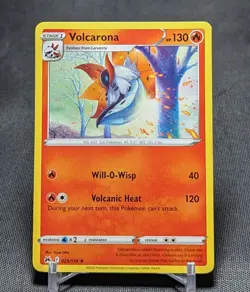 Volcarona Regular Rare Fire 2023 Crown Zenith Pokemon TCG Card 025/159 - Image 1