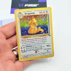 POKEMON CARD - DRAGONITE HOLO 4/62 - ITA - FOSSIL UNLIMITED -PLAYED POOR - Image 10