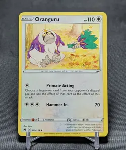 Oranguru Regular Rare Colorless 2023 Crown Zenith Pokemon TCG Card 119/159 - Image 1