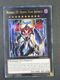 Number XX Utopic Dark Infinity DANE 1st Ed - Ultra Rare - Yugioh Card #7HC - Image 3