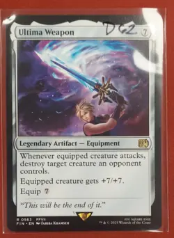 2025 MAGIC THE GATHERING FINAL FANTASY ULTIMA WEAPON #R0563 NM - Image 2