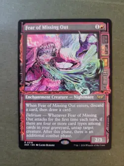 [1x] Fear of Missing Out - Showcase Near Mint, English Duskmourn: House of Horro - Image 1