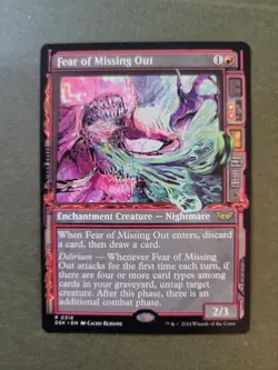 [1x] Fear of Missing Out - Showcase Near Mint, English Duskmourn: House of Horro - Image 2