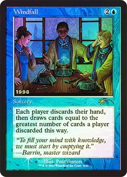 FOIL Windfall ~ 30th Anniversary  [ NearMint ] [ Magic MTG ] - Image 1