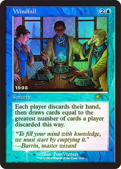 FOIL Windfall ~ 30th Anniversary  [ NearMint ] [ Magic MTG ] - Image 2