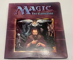 Magic The Gathering Vintage 3-Ring Binder – Wizards MTG Logo – Used - Image 14