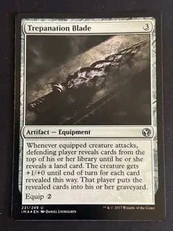 1x Foil Trepanation Blade (231) Iconic Masters LP MTG Magic the Gathering x1 MKE - Image 1