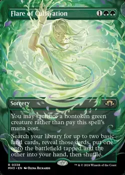 1 x Flare of Cultivation - Borderless - Modern Horizons 3 - NM-Mint - MTG - Image 1