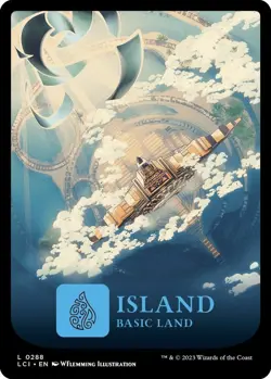 Island (0288) - MTG The Lost Caverns of Ixalan - NM - Regular Full Art Land - Image 2
