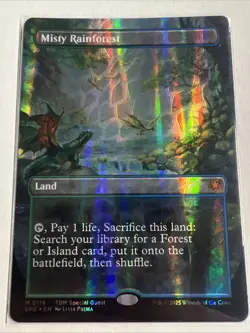 MTG / Misty Rainforest / SPG / #0116 / DRAGONSCALE FOIL (Borderless) Mythic / NM - Image 1