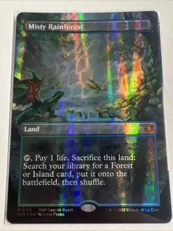 MTG / Misty Rainforest / SPG / #0116 / DRAGONSCALE FOIL (Borderless) Mythic / NM - Image 3
