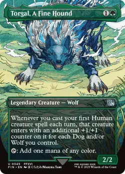 Torgal, A Fine Hound (Borderless) Final Fantasy Foil - Image 1