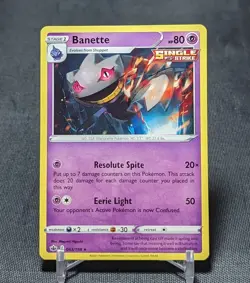 Banette Single Strike Regular Rare Psychic Pokemon CHILLING REIGN Card 063/198 - Image 1