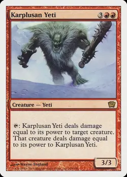 MTG Karplusan Yeti ** Ninth Edition ** English (NM) - Image 1