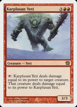 MTG Karplusan Yeti ** Ninth Edition ** English (NM) - Image 3