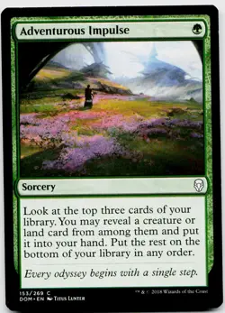 Adventurous Impulse, Dominaria #153 MTG - Image 1