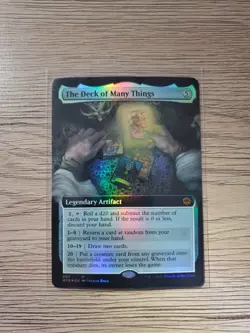 The Deck of Many Things (Extended Foil)- Forgotten Realms- Near Mint-Never Used - Image 1