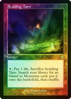 Scalding Tarn *FOIL Etched*- MH3 - NM - Magic The Gathering - MTG - Image 1