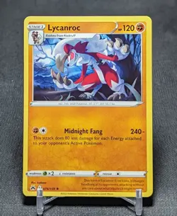 Lycanroc Regular Rare Fighting 2023 Crown Zenith Pokemon TCG Card 074/203 - Image 1