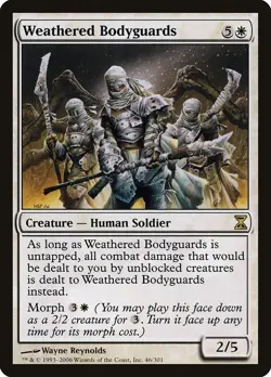 MTG Weathered Bodyguards ** Time Spiral ** English (LP) - Image 1
