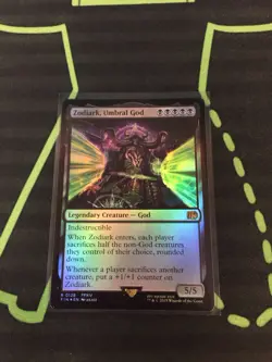 MTG Magic The Gathering Zodiark, Umbral God Foil FIN Rare Black Final Fantasy  - Image 1