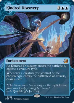 Kindred Discovery - WOT #22 | NORMAL | NM | MTG | BORDERLESS | FULL ART - Image 1