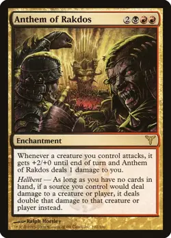MTG Anthem of Rakdos ** Dissension ** English (LP) - Image 1