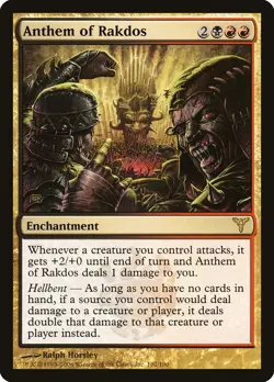 MTG Anthem of Rakdos ** Dissension ** English (LP) - Image 3