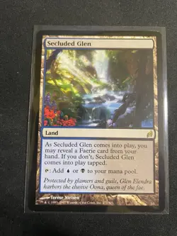 MtG X1 Secluded Glen Lorwyn Magic The Gathering (Land) (Blue) (Black) - Image 1