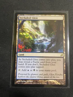 MtG X1 Secluded Glen Lorwyn Magic The Gathering (Land) (Blue) (Black) - Image 3