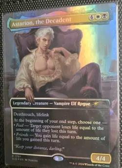 MTG Astarion, the Decadent RAINBOW FOIL Secret Lair 1797 - Image 3