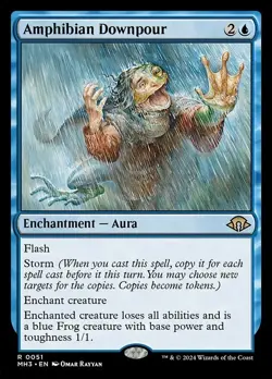 Amphibian Downpour MTG Modern Horizons 3 Rare Foil NM x1 - Magic Card Foil - Image 1