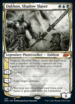 MTG - (Showcase) DAKKON, SHADOW SLAYER - Modern Horizons 2 (M) - Image 2