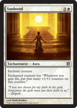 MTG: Sunbond [Moderately Played] Born of the Gods Magic the Gathering CCG TCG - Image 1