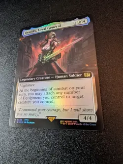 MTG magic FINAL FANTASY rare BEATRIX LOYAL GENERAL extended art FOIL FIN #426 - Image 1
