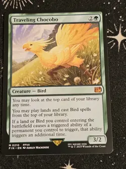 Traveling Chocobo 0210, Final Fantasy, FIN MTG TCG - Image 1