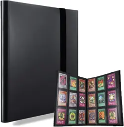 AITIME Sport Fans Gaming Card Collection Binder, 360 Side Loading Trading Card C - Image 1
