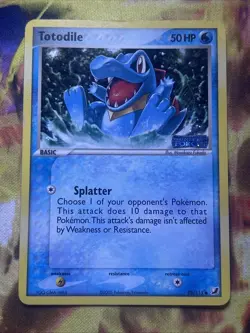 Totodile 78/115 - Ex Unseen Forces Stamped - Reverse Holo Pokemon Card - Vintage - Image 1